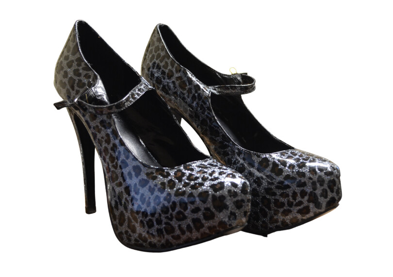 Lightly USED Women's Leopard Stiletto Heels
