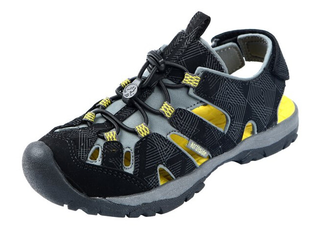 Northside Black and Yellow Boys Sandals