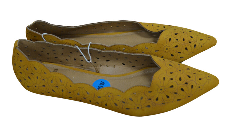 Report Women's Mustard Pointed Toe Flats