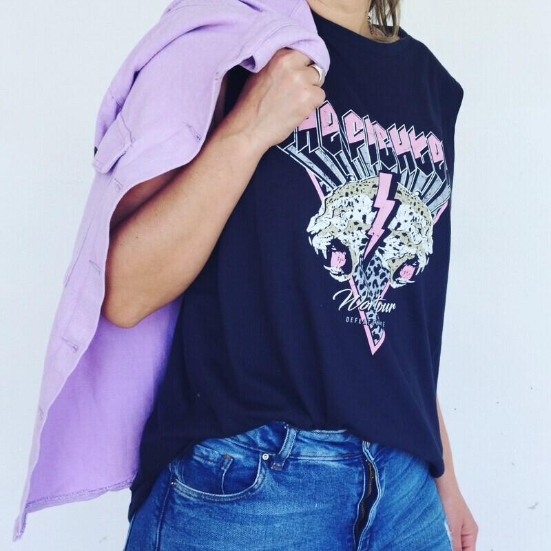 Remeron sin mangas estampado