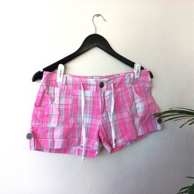 Pink Checkered Shorts | 32