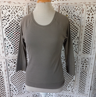 3/4 Green and Brown Top | 34