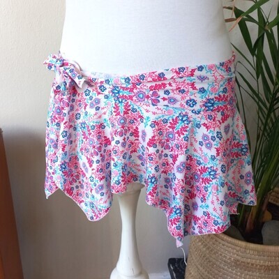 Pink and Blue Wrap Skirt | XL
