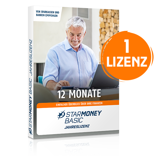 StarMoney Basic | 1 PC | 1 Jahr | inkl. Premiumsupport | ESD