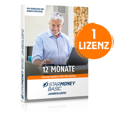 StarMoney Basic | 1 PC | 1 Jahr | inkl. Premiumsupport | ESD