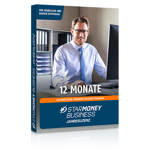 StarMoney Business | 25 Nutzer | 1 Jahr | inkl. Premiumsupport | ESD
