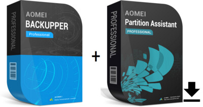 AOMEI Backupper + Partition Assistant Pro | 2 PCs | Lifetime Upgrades | ESD