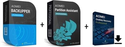 AOMEI Lifetime-Sparpaket | Datensicherung &amp; Festplattenverwaltung | ESD