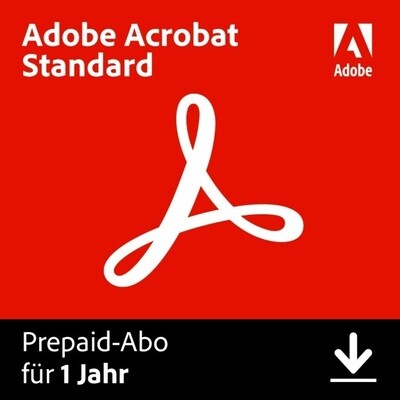 Adobe Acrobat Standard | 2 PC/MAC | 1 Jahr | stets aktuell | ESD