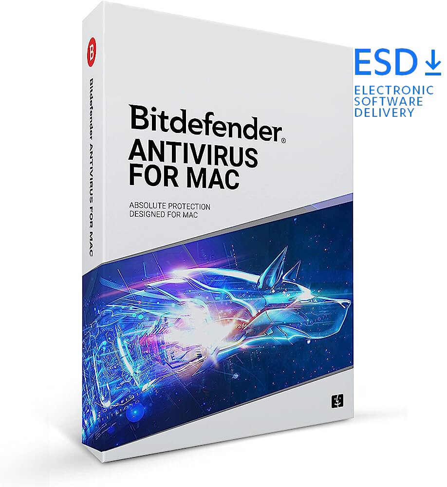 Bitdefender Antivirus for Mac | 3 MACs | 2 Jahre | stets aktuell | ESD