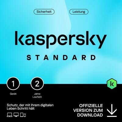 Kaspersky Standard | 1 Gerät | 2 Jahre | stets aktuell | ESD