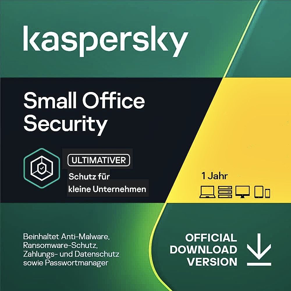 Kaspersky Small Office Security | 10+10+1 | 1 Jahr | stets aktuell | ESD