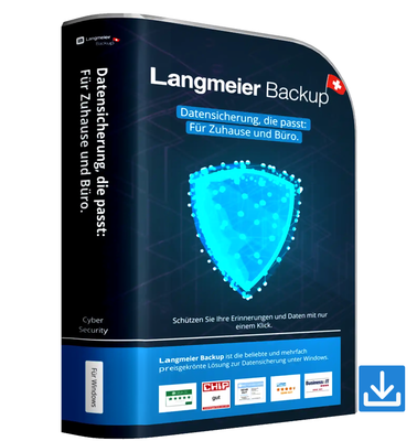Langmeier Backup Essentials 12 | 1 PC | Dauerlizenz + 1 Jahr Maintenance | ESD