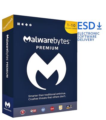 Malwarebytes Premium | 5 Geräte | 1 Jahr | stets aktuell | ESD