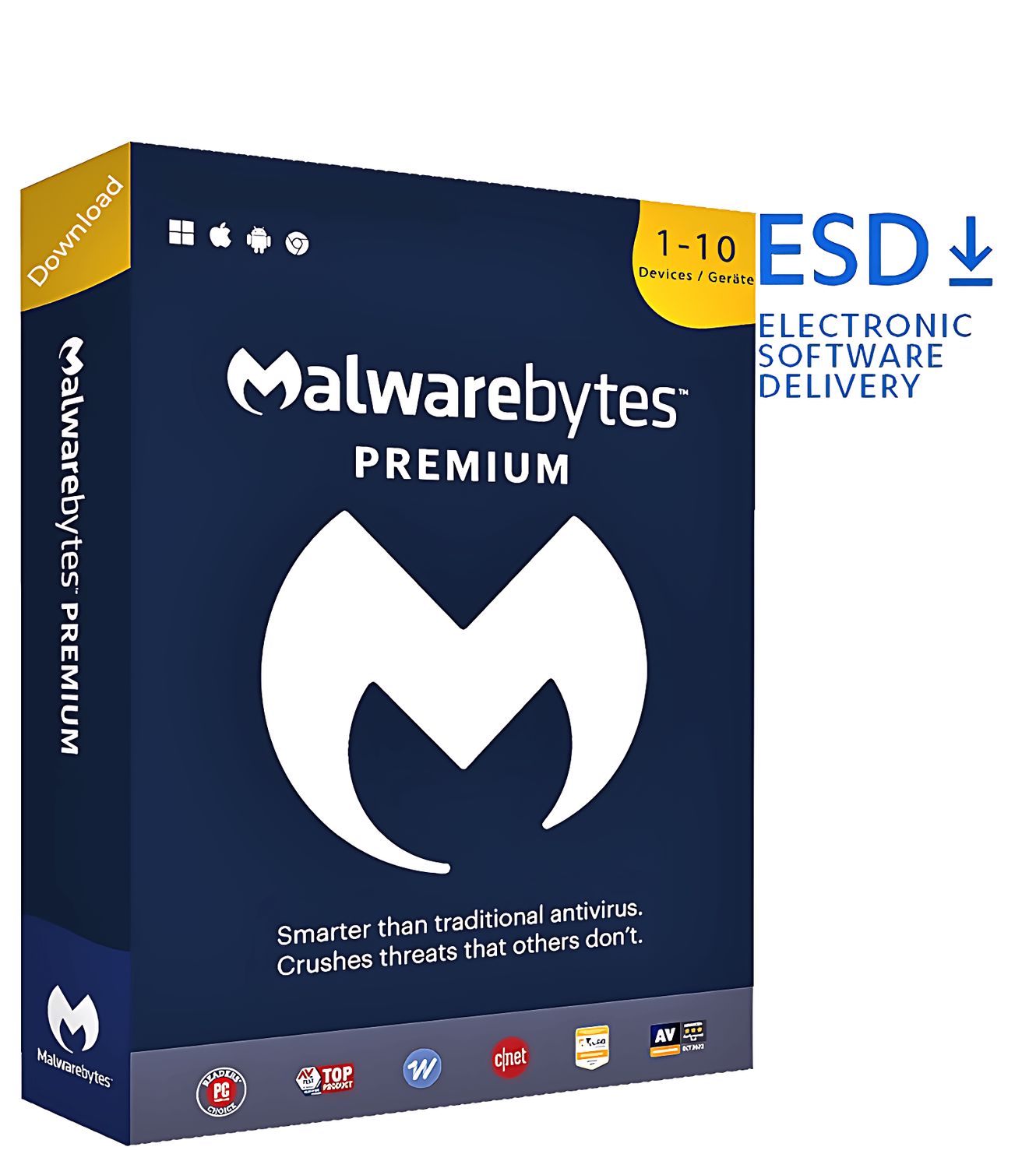 Malwarebytes Premium | 10 Geräte | 1 Jahr | stets aktuell | ESD