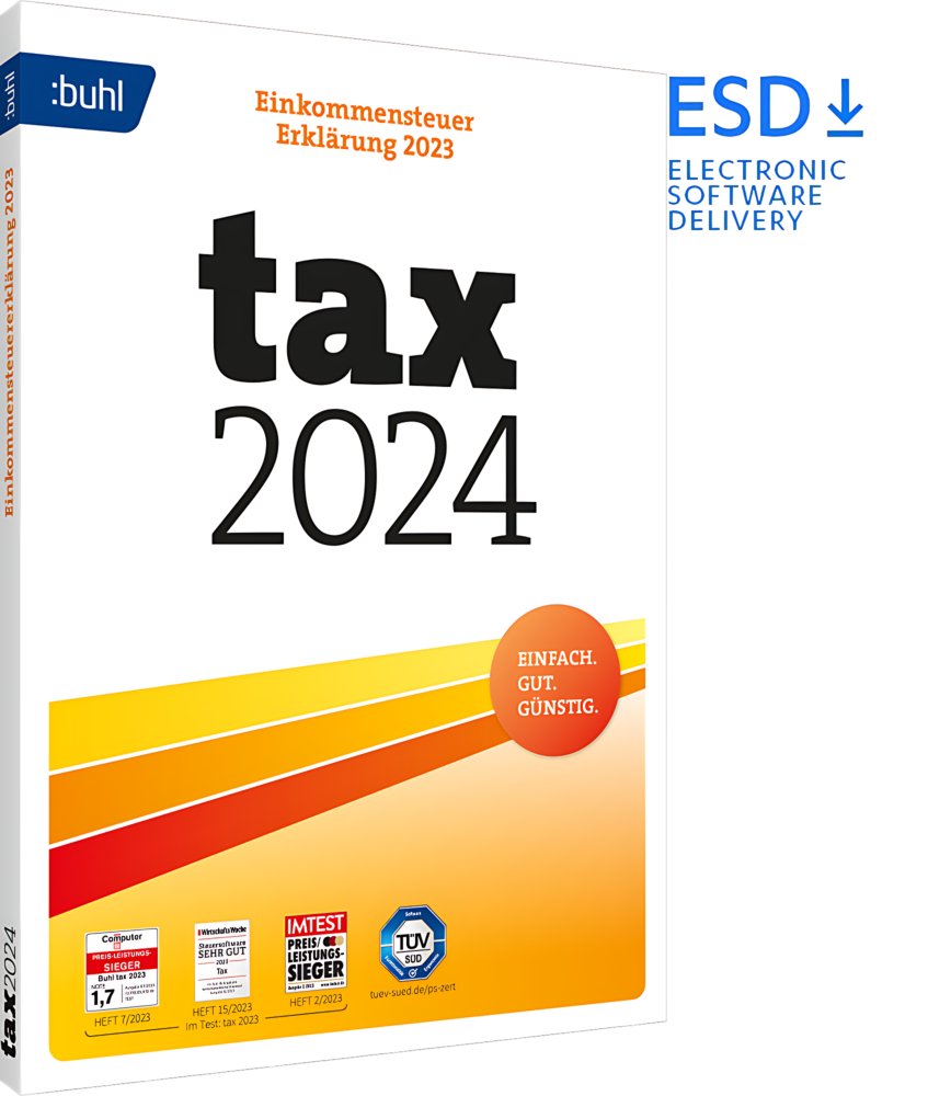 BUHL tax 2024 (für das Steuerjahr 2023) | 1 Nutzer | ESD