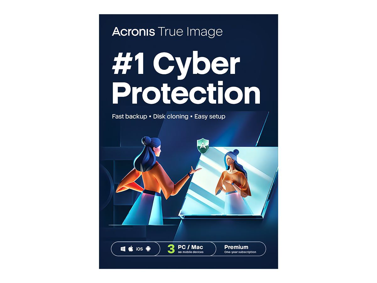 Acronis True Image Premium | 3 Geräte | 1 Jahr | inkl. 1 TB Cloud | stets aktuell | ESD