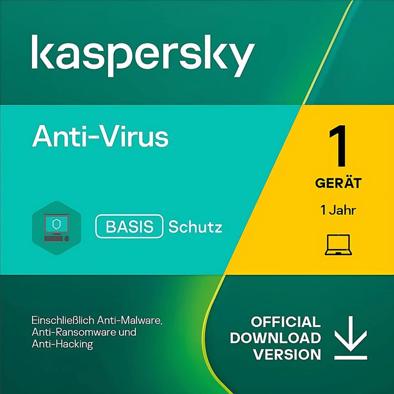 Kaspersky Anti-Virus | 1 PC | 1 Jahr | stets aktuell | Key in 5 Min. | ESD