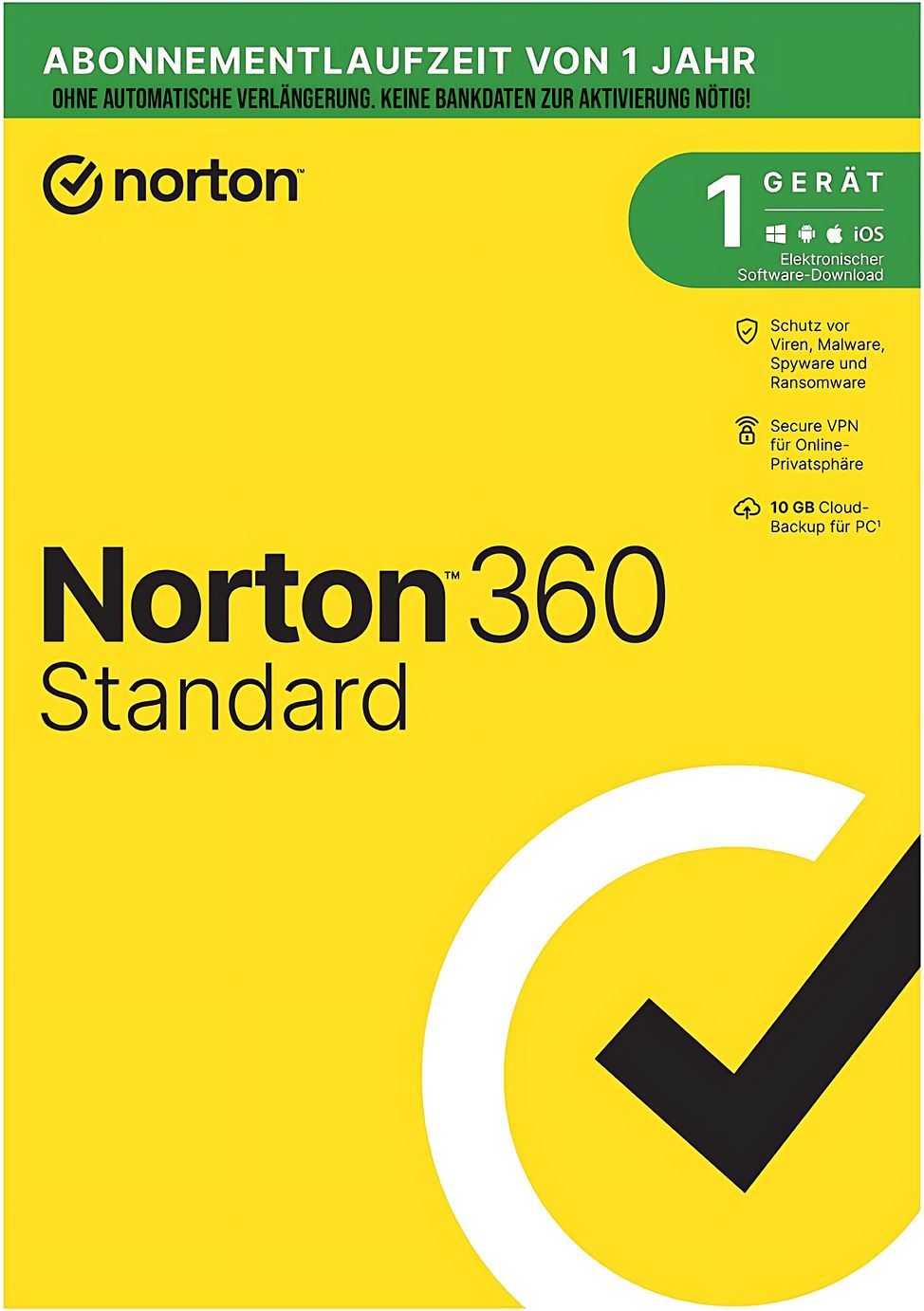 Norton 360 Standard in der Originalverpackung | 1 Gerät | 1 Jahr | PKC