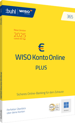 WISO Konto Online PLUS 365 (Version 2025) | 1 Nutzer | 1 Jahr | ESD
