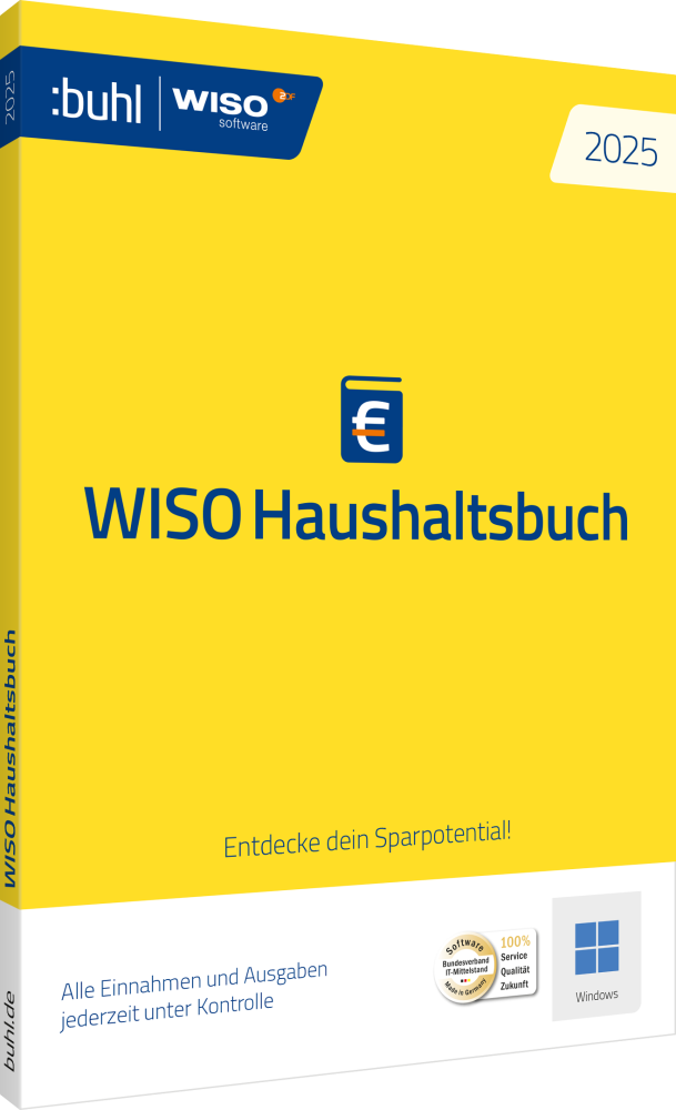 WISO Haushaltsbuch 2025 | 1 Nutzer | 1 Jahr | ESD