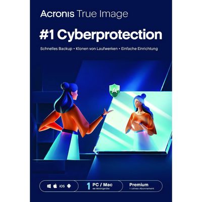 Acronis True Image Premium | 1 Gerät | 1 Jahr | inkl. 1 TB Cloud | stets aktuell | ESD