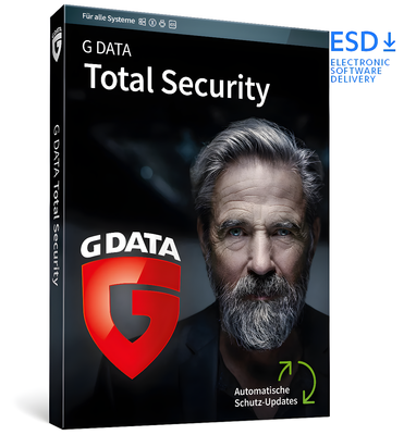 G Data Total Security | 3 Geräte | 1 Jahr | stets aktuell | Key in 5 Min. | ESD