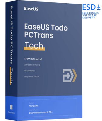 EaseUS Todo PCTrans Technician | ∞ PCs &amp; Server | 2 Jahre | stets aktuell | ESD