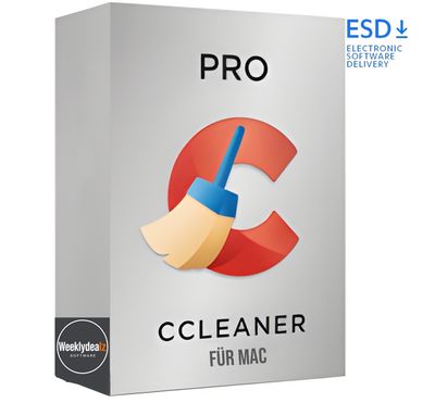 CCleaner für Mac PRO | 1 MAC | 1 Jahr | stets aktuell | ESD