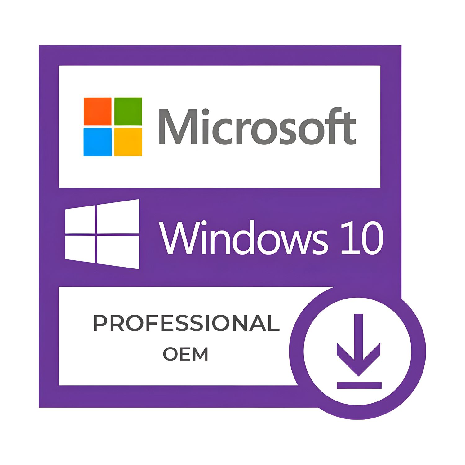 Microsoft Windows 10 Pro 32/64-bit | OEM (inkl. COA-Key) | Dauerlizenz | ESD