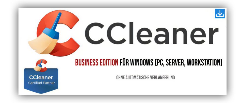 CCleaner Business Edition Windows | 1 PC | 3 Jahre | stets aktuell | ESD