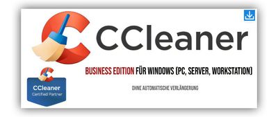 CCleaner Business Edition Windows | 1 PC | 1 Jahr | stets aktuell | ESD
