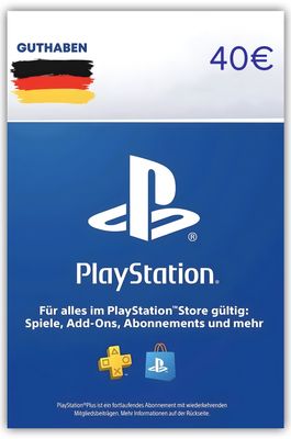 40€ PlayStation Store digitales Guthaben | PSN Voucher Code nur für DE