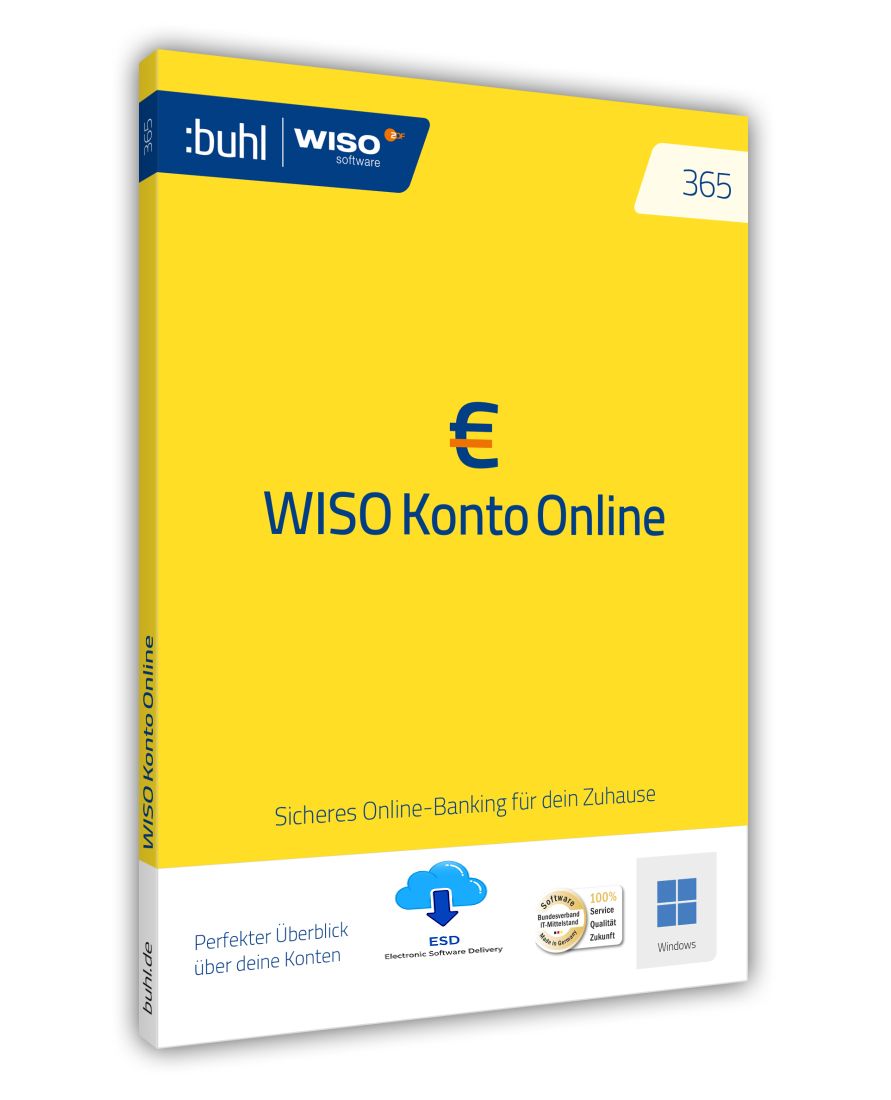 WISO Konto Online 365 (Ver. 2026) | 1 PC | 1 Jahr | stets aktuell | ESD