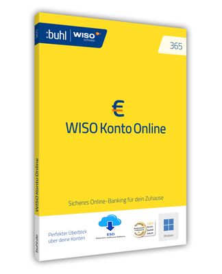 WISO Konto Online 365 (Ver. 2026) | 1 PC | 1 Jahr | stets aktuell | ESD