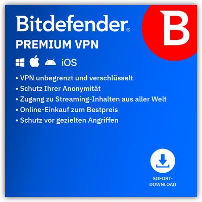 Bitdefender VPN | 10 Geräte | 1 Jahr Premium VPN | Key in 5 Min. | ESD