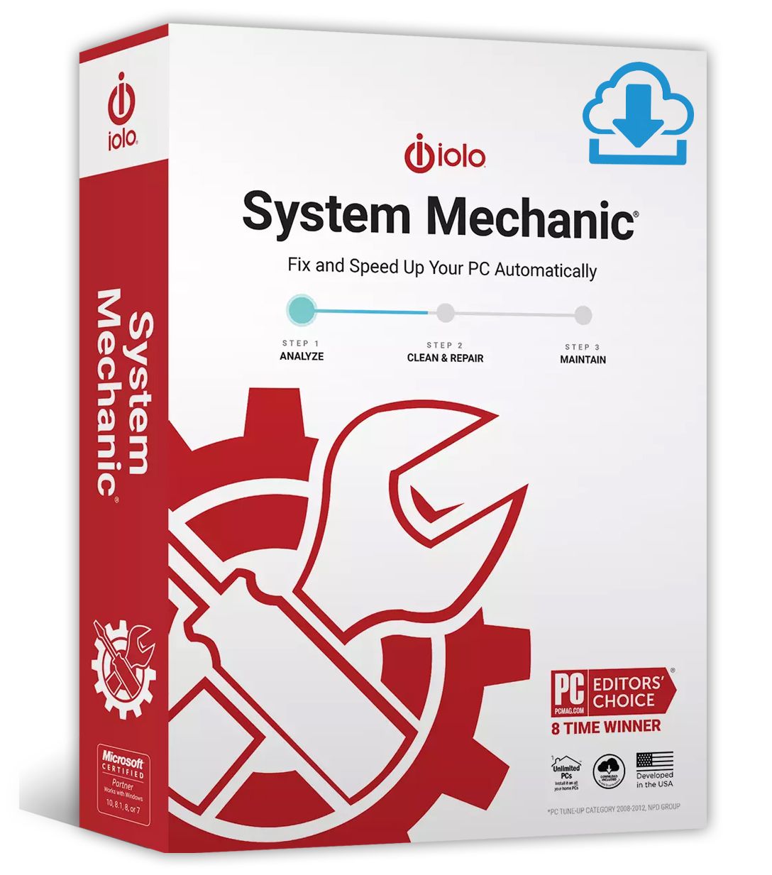 iolo System Mechanic | 10 PCs | 1 Jahr stets aktuell | ESD