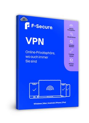 F-Secure VPN | 5 Geräte | 1 Jahr | stets aktuell | ESD