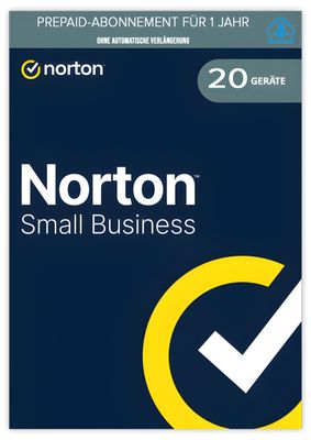 Norton Small Business | 20 Geräte | 1 Jahr | ohne autom. Abo | ESD
