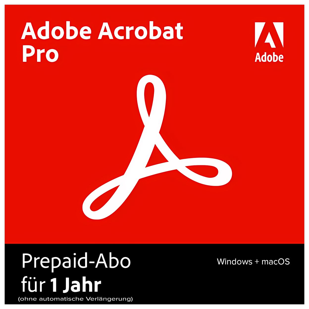 Adobe Acrobat Pro | 2 Geräte (Windows/Mac) | 1 Jahr | stets aktuell | ESD