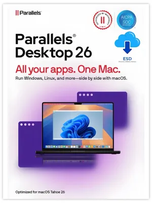 Parallels Desktop 26 Standard | 1 Nutzer (Mac) | Dauerlizenz (einmaliger Kauf) | ESD