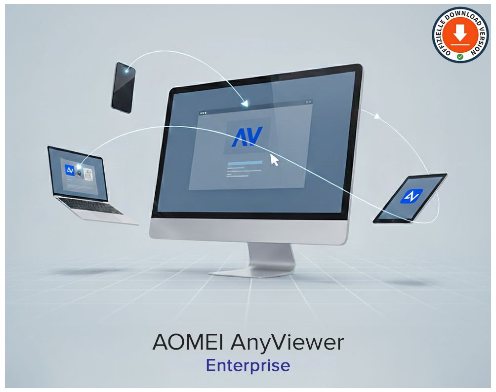 AOMEI AnyViewer Enterprise | 1 Lizenz | 30 User | 100 Geräte | 1 Jahr | ESD