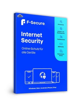 F-Secure Internet Security | 5 Geräte | 1 Jahr | stets aktuell | ESD F-Secure Internet Security | 5 Geräte | 1 Jahr | stets aktuell | ESD