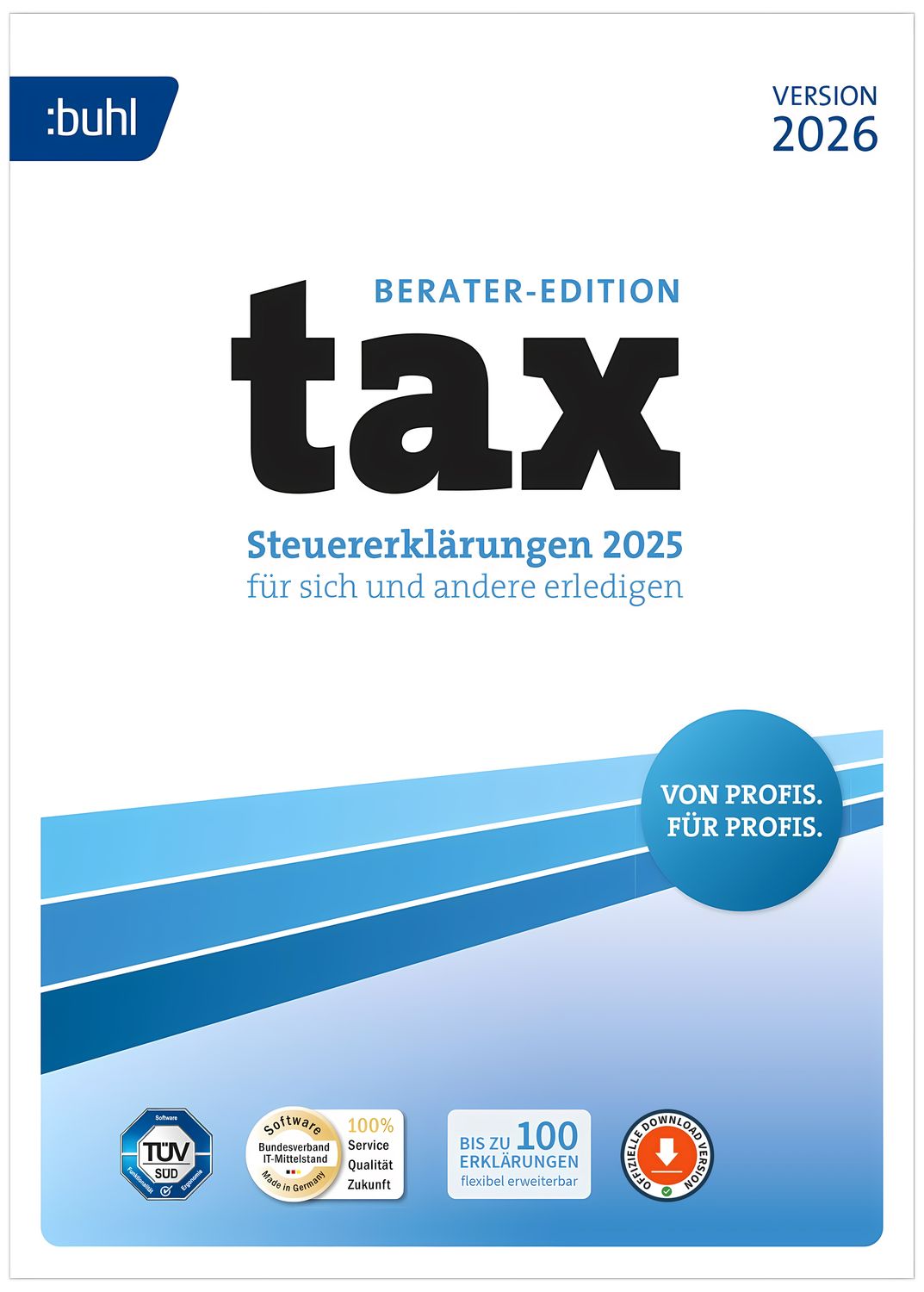 BUHL tax Berater-Edition 2026 | 1 Nutzer (Windows) | einmaliger Kauf | ESD