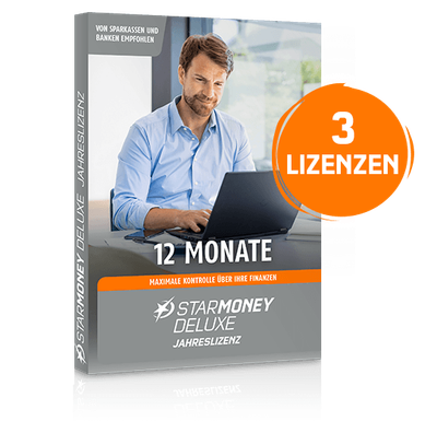 StarMoney Deluxe | 3 PCs | 1 Jahr | inkl. Premiumsupport | ESD