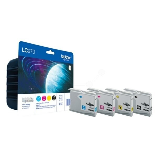 Original Brother Multipack LC-970VALBP  Black, Cyan, Magenta, Yellow