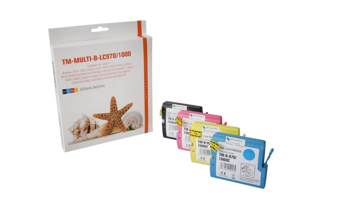 Alternatives Multipack passend zu LC970VALBP  Black, Cyan, Magenta, Yellow
