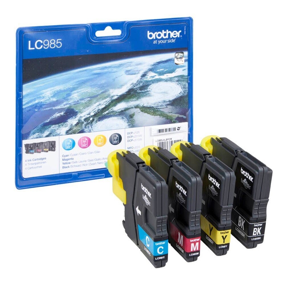 Original Brother Multipack LC985VALBP / LC-985VALBP  Black, Cyan, Magenta, Yellow