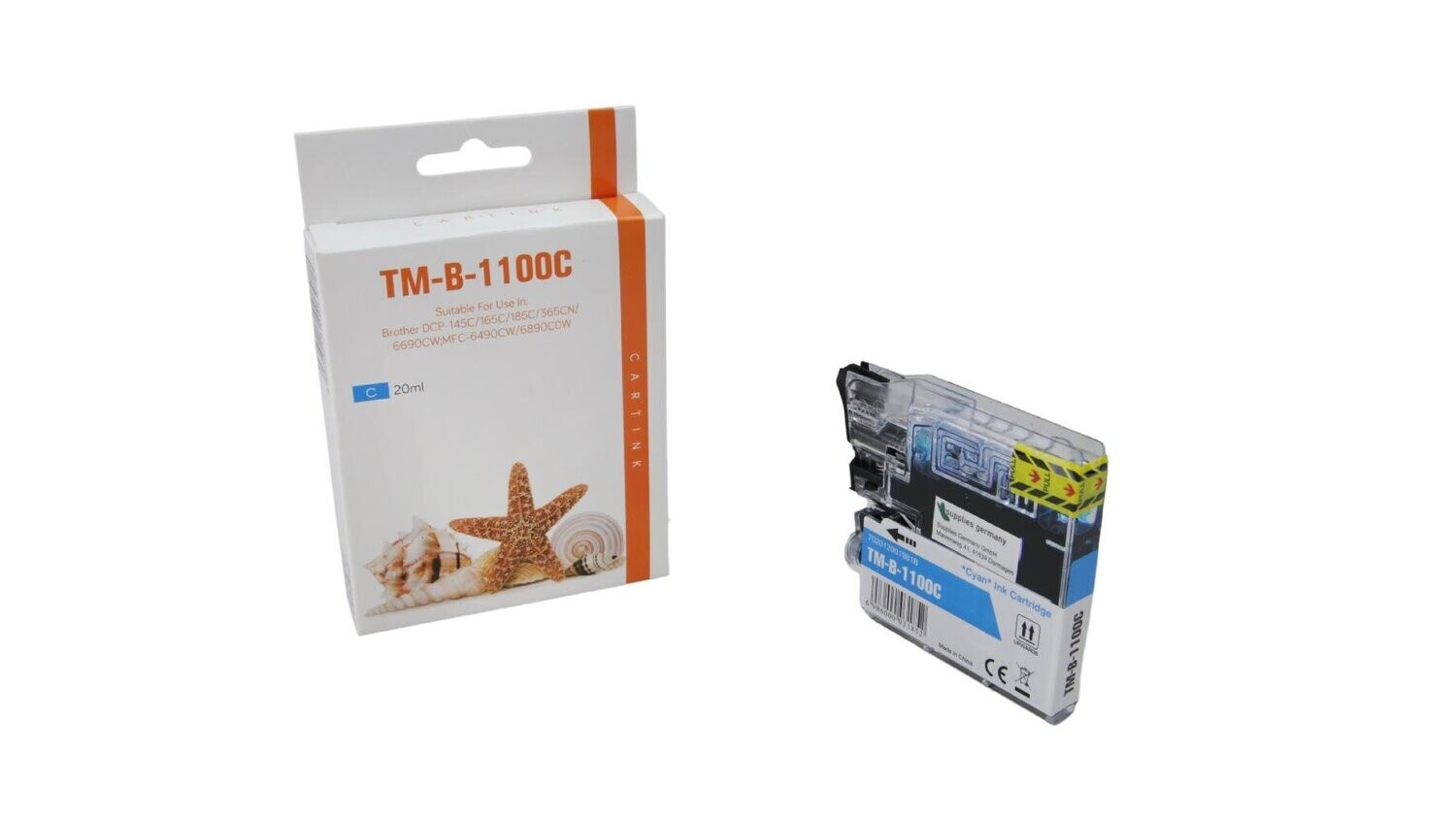 Alternative Druckerpatrone passend zu LC1100C / LC-1100C  Cyan