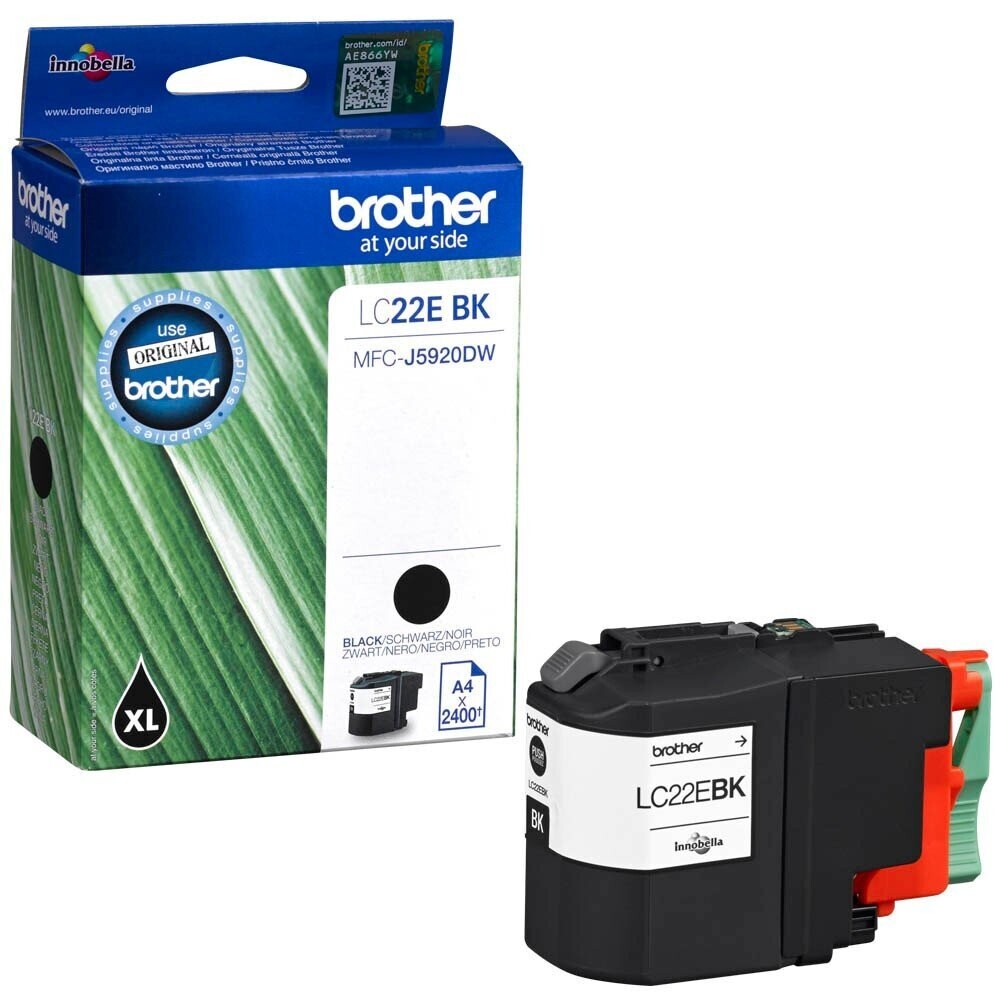 Original Brother Druckerpatrone LC22EBK / LC-22EBK  Black